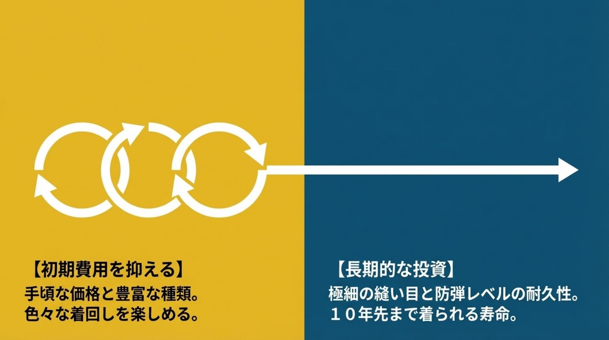 初期費用と長期的な投資の比較 初期費用を抑えて着回しを楽しむノースフェイスと、10年先まで着られる寿命を持つアークテリクスのコスパ比較