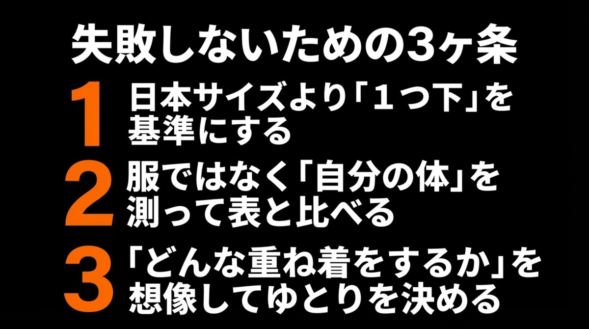 失敗しないためのサイズ選び3ヶ条 アークテリクスのサイズ選びで失敗しないための3ヶ条まとめ