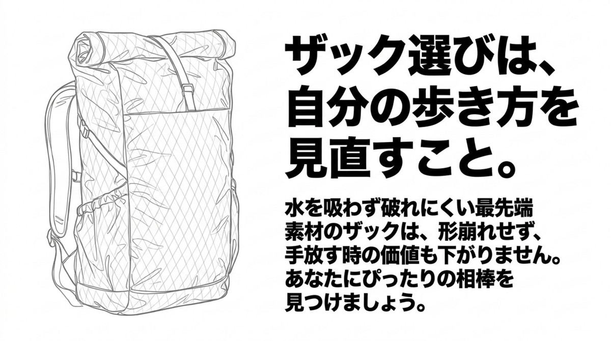 ザック選びは、自分の歩き方を見直すこと