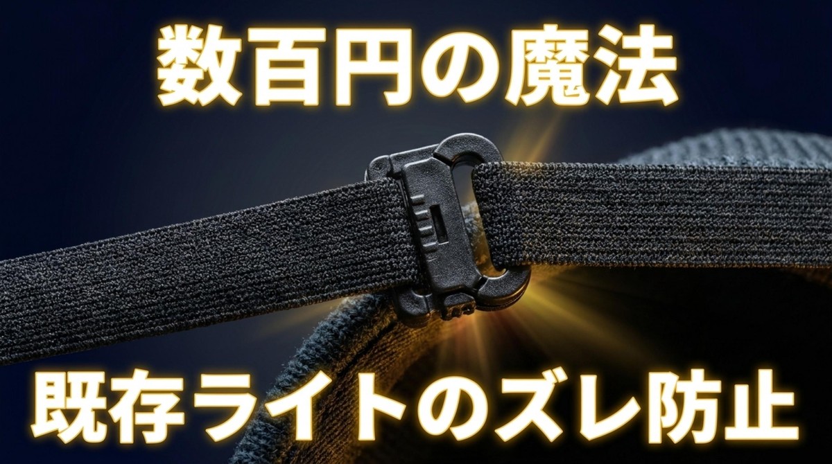 数百円の魔法!既存ライトのズレ防止アイテム 数百円で既存ライトのズレを防止する専用クリップ